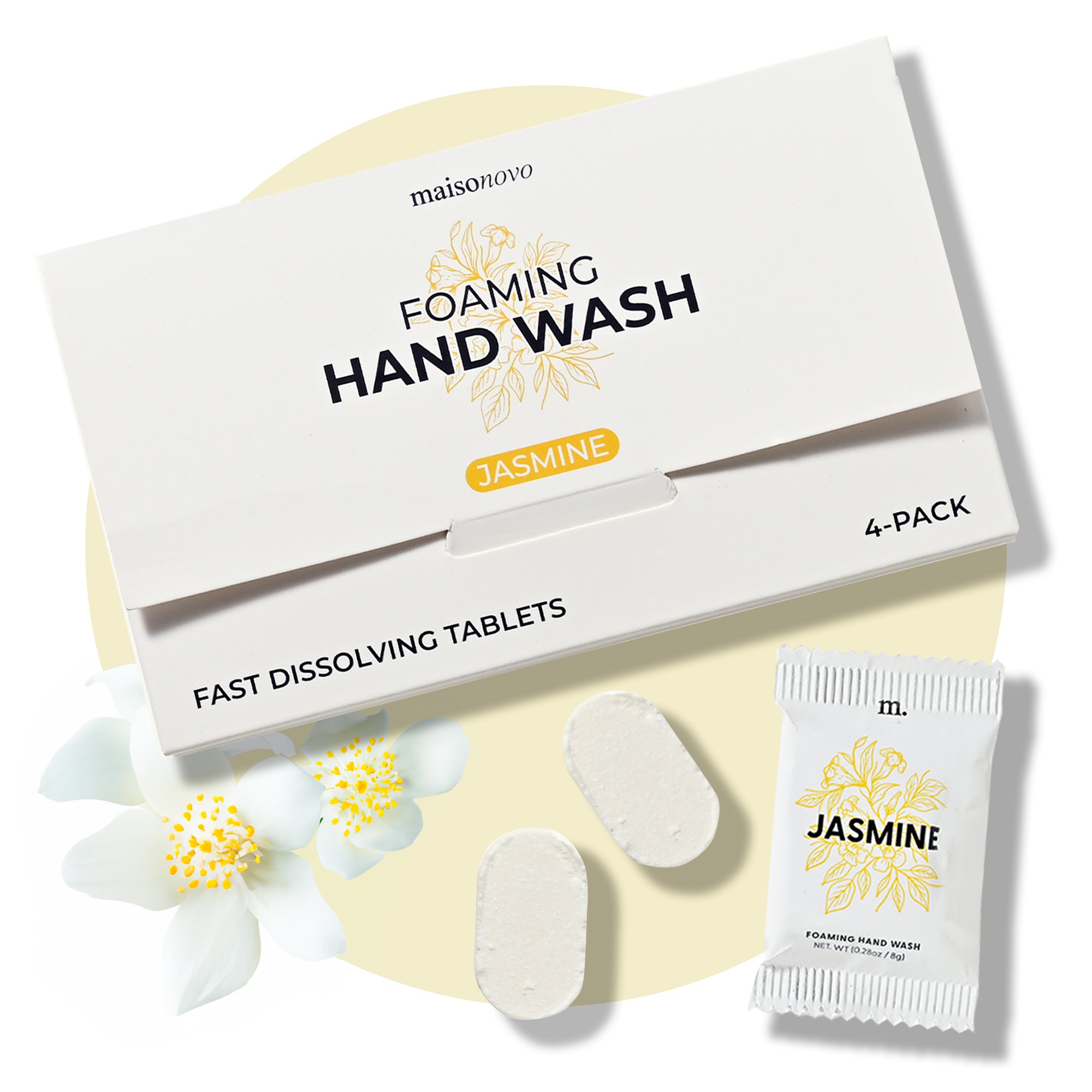 Foaming Hand Soap Tablets Jasmine x 4