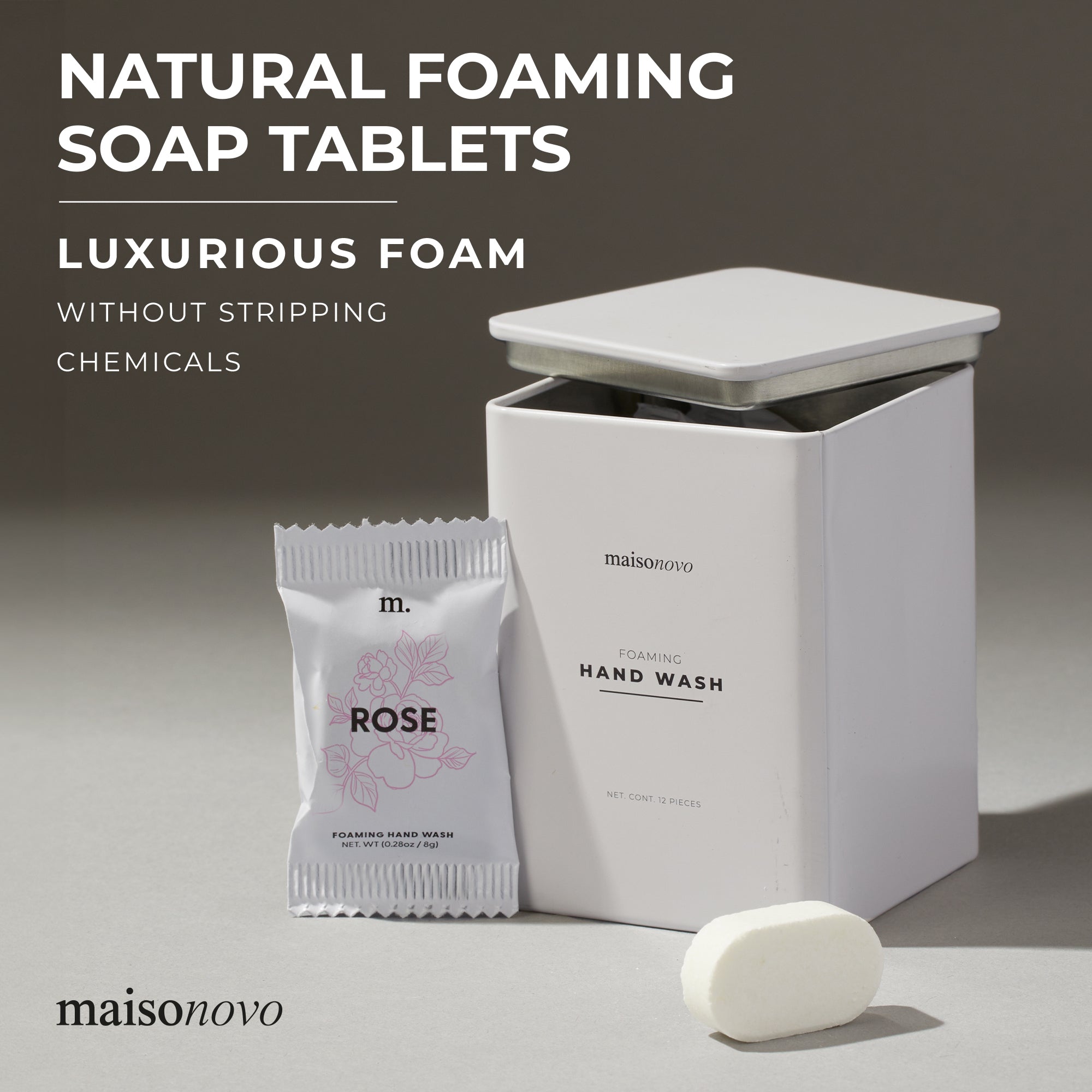 Foaming Hand Soap Tablets Rose x 12