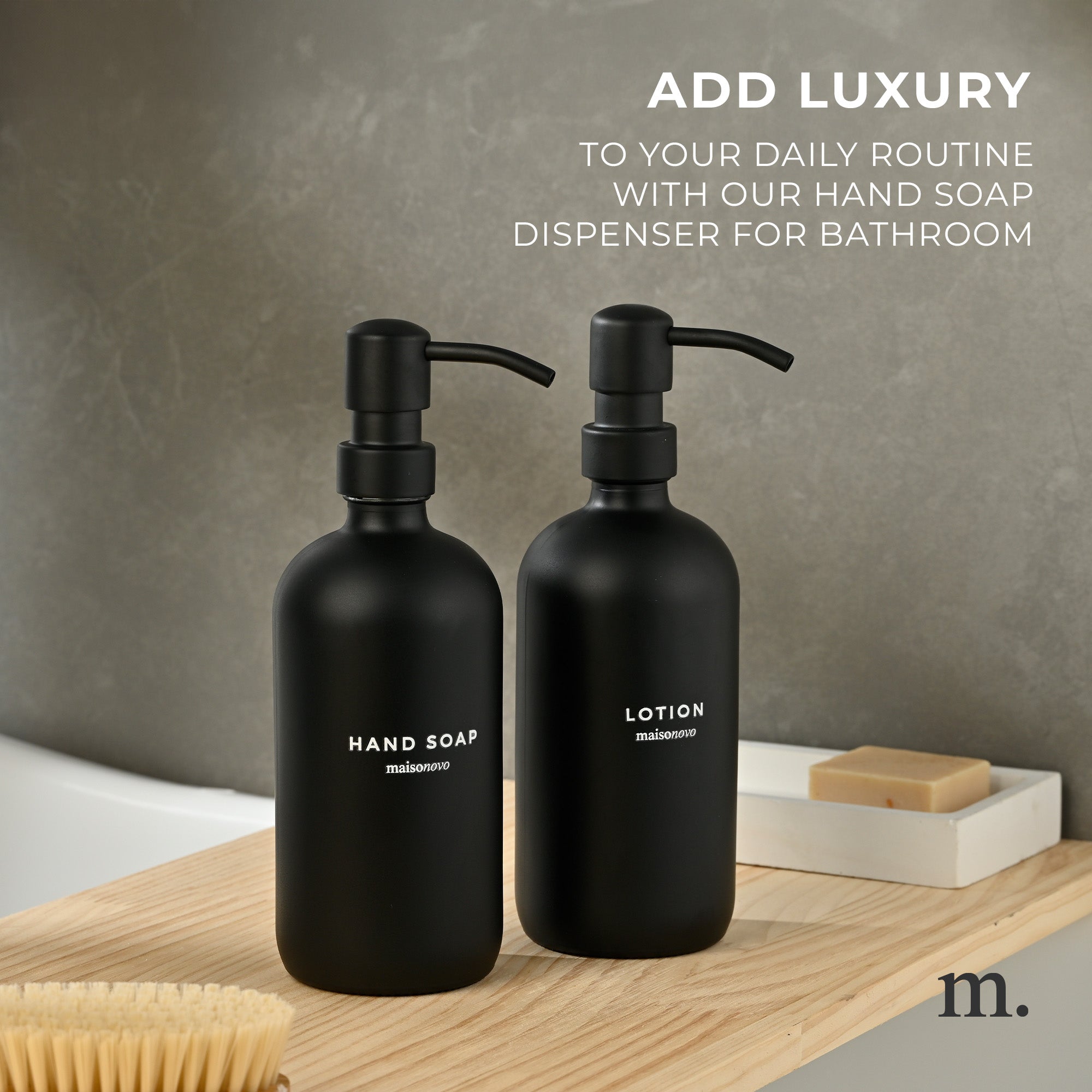 Glass Soap Dispensers Black