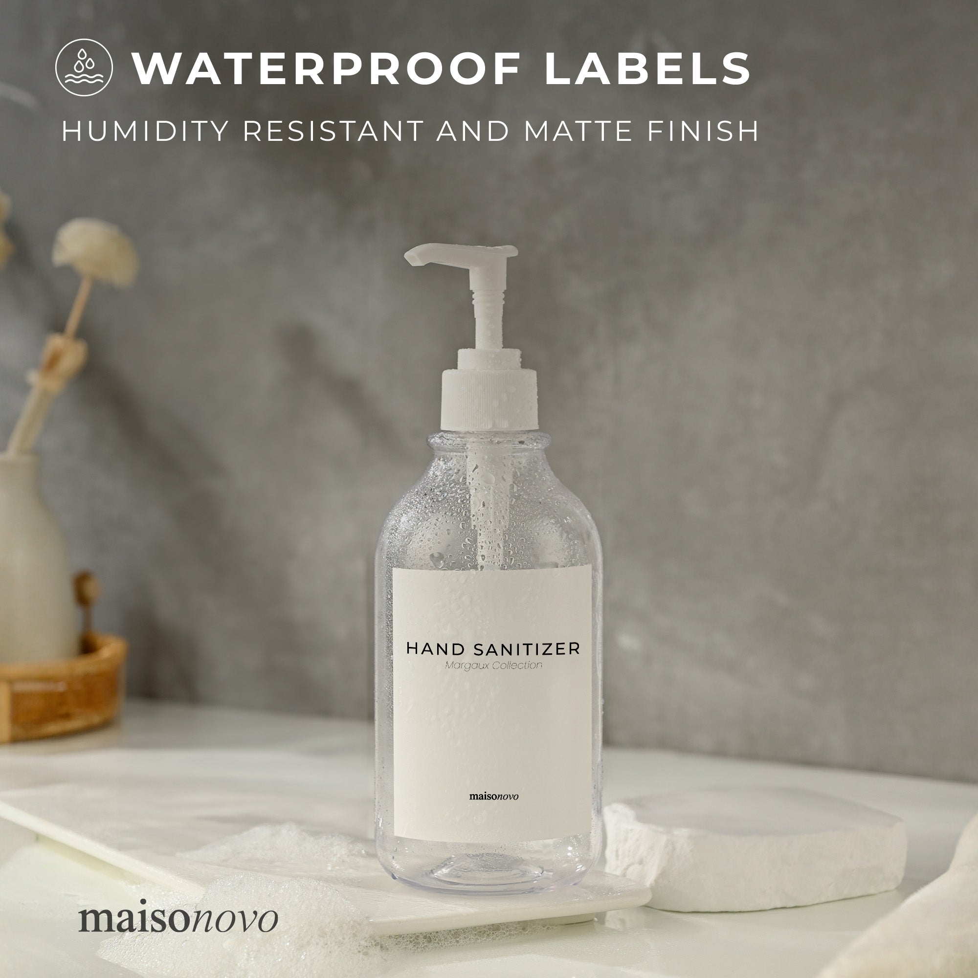 Waterproof Labels Margaux Sanitizer