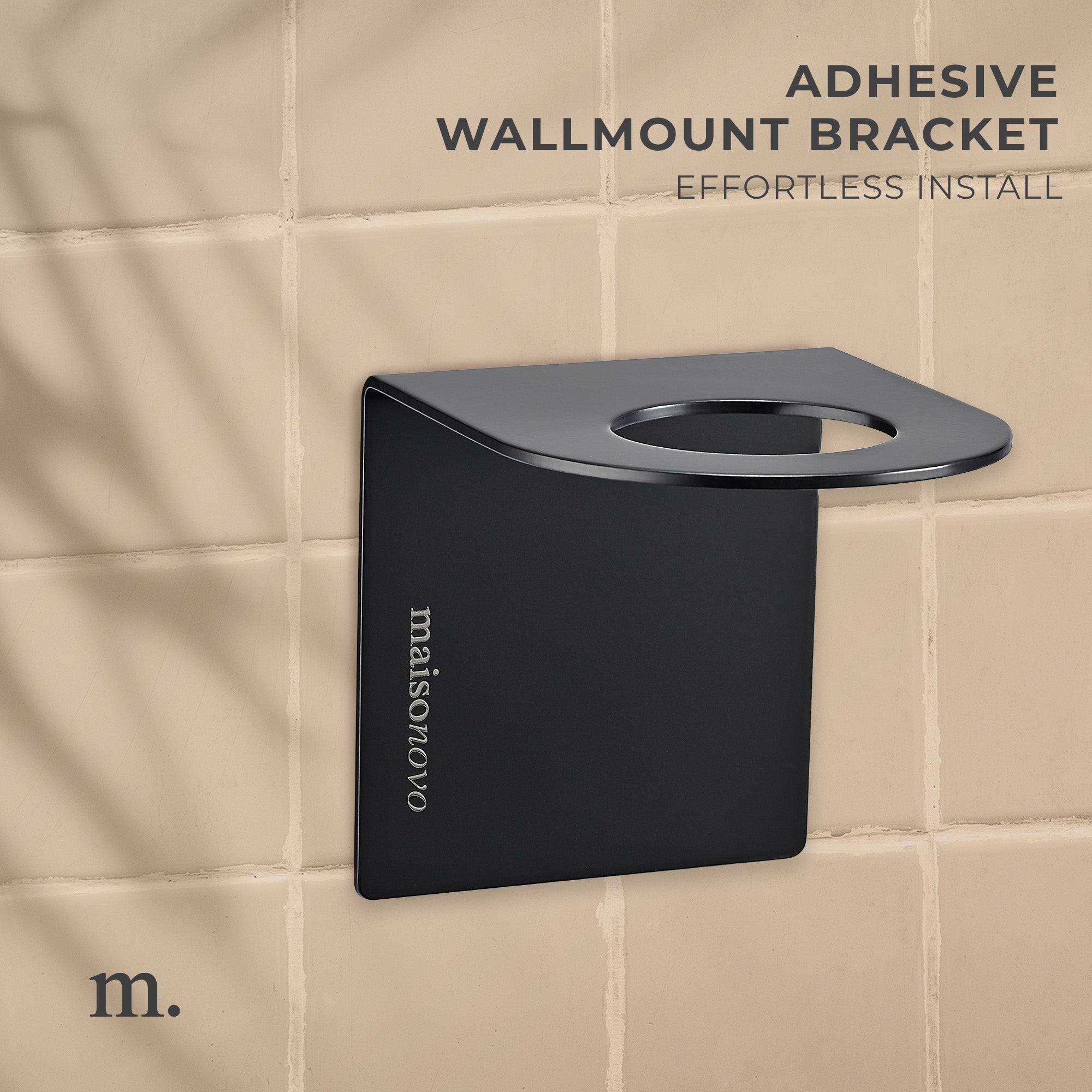 Wall Mounted Soap Dispenser Black Metal