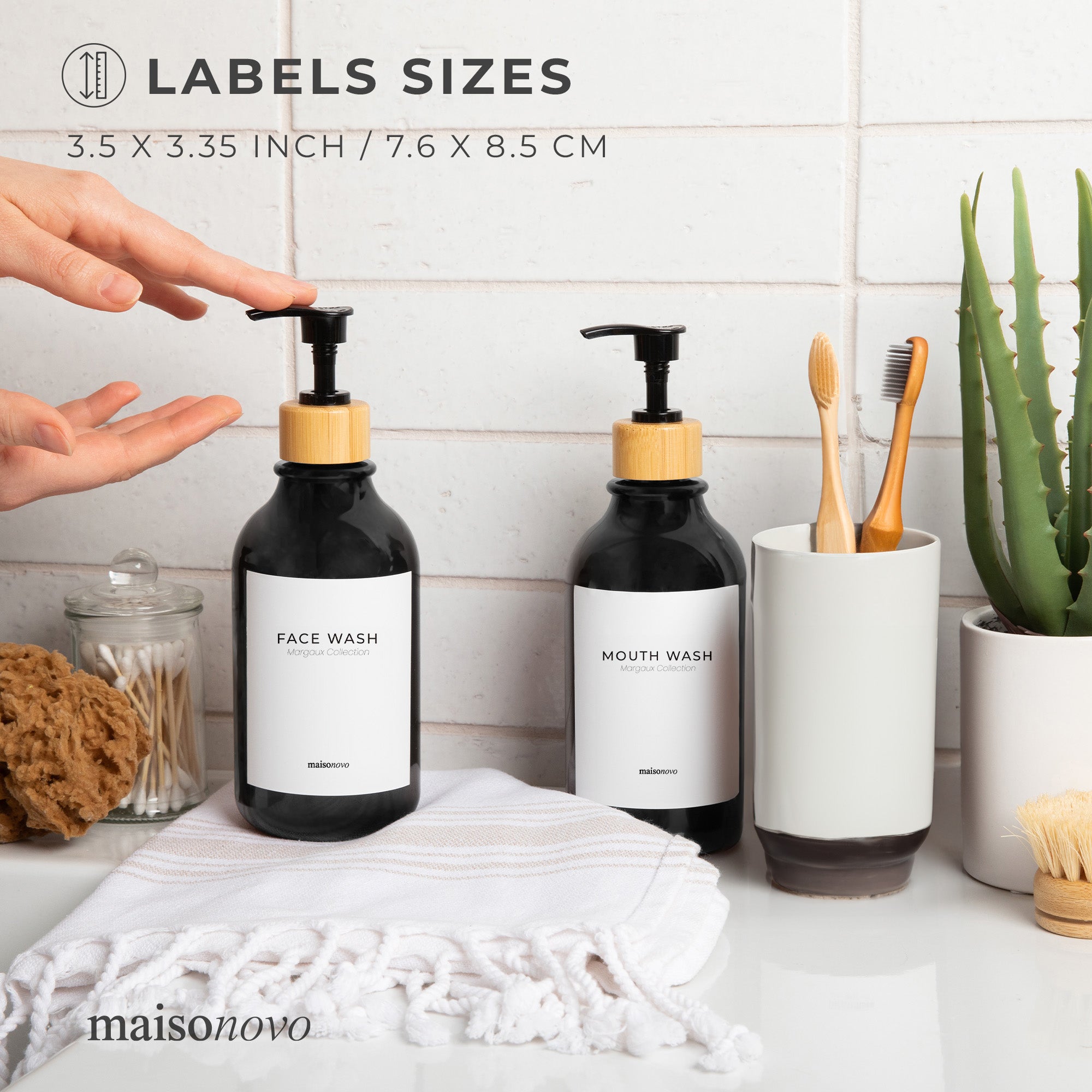 Waterproof Labels Margaux Toiletries